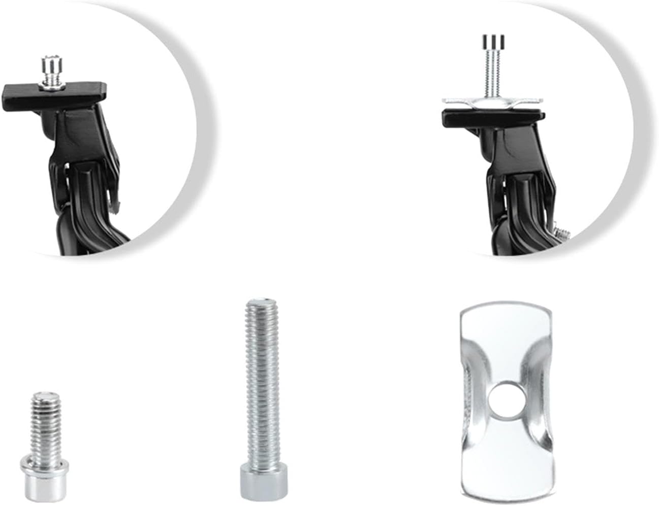 Adjustable Kickstand for Bicycle Heavy Duty Center Mount Double Leg Type