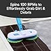 Original As Seen On TV Floor Police Mop with Motorized Dual Spinning Mopheads & 6 Unique Cleaning Pads by BulbHead, Lightweight, Rechargeable & Cordless, Great Hardwood Floor and Tile Cleaner
