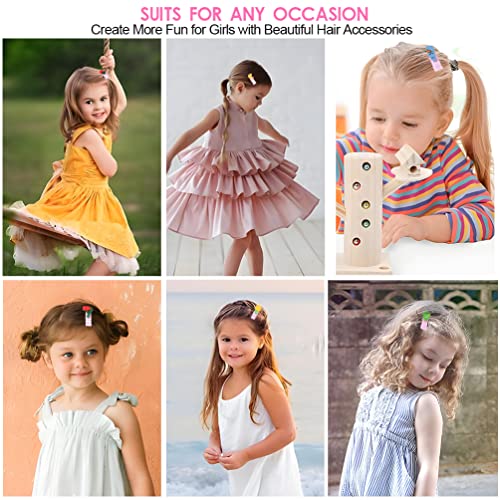 Cute Hair Clips For Toddler Girls, 40 Pcs Baby Hair Clips Flowers Fruits Animal Patterns Set, Kids Cartoon Barrettes For Baby Girls Gifts (Assorted Styles) #TOP6