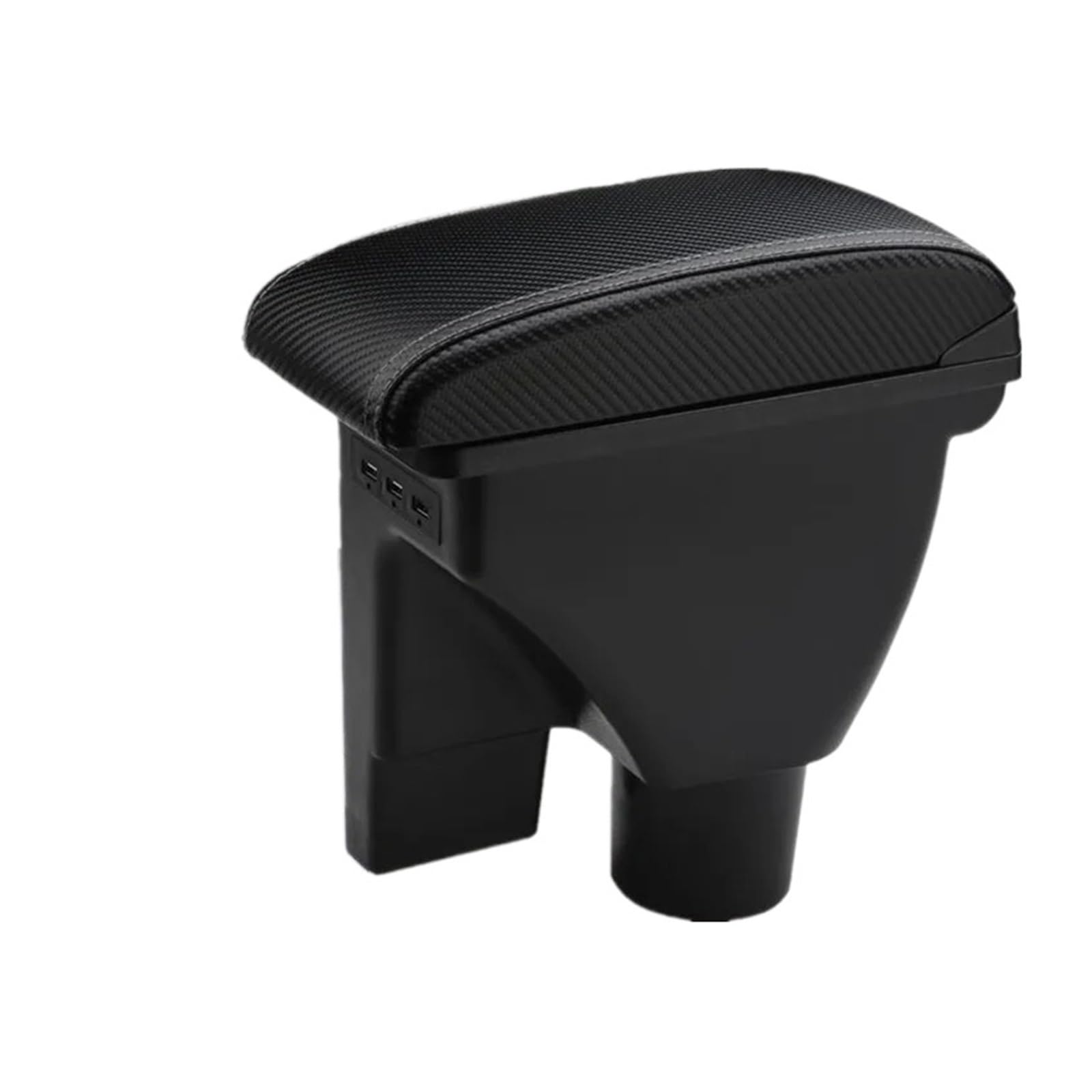 UMDJJU For Hyundai For Getz Car Armrest Box Retrofit Parts Dedicated Accessories Car Centre Console Armrest Box(3C carbon fiber 3usb)