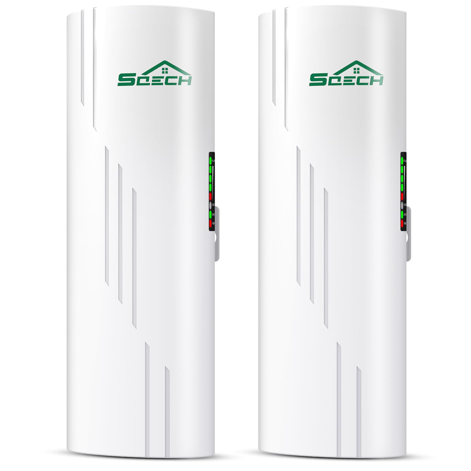 Wireless Bridge,SQECH CPE-S900 Point to Point Wireless Bridge with 100/1000Mbps LAN Ports, 5KM 5.8G WiFi Bridge for PTP/PTMP with 16dBi High Gain