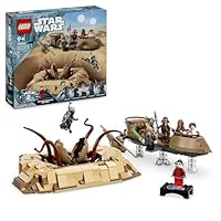 LEGO Star Wars: Return of the Jedi Desert Skiff & Sarlacc Pit, Vehicle Building Toy Set for 9 Plus Year Old Boys & Girls, Features 6 Minifigures Including Luke Skywalker, Gift for Kids and Fans 75396