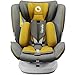 Lionelo Bastiaan One silla de coche bebe desde el nacimiento hasta los 36 kg giratoria a 360 grados Isofix Top Tether cinturón de seguridad de 5-puntos (Amarillo)