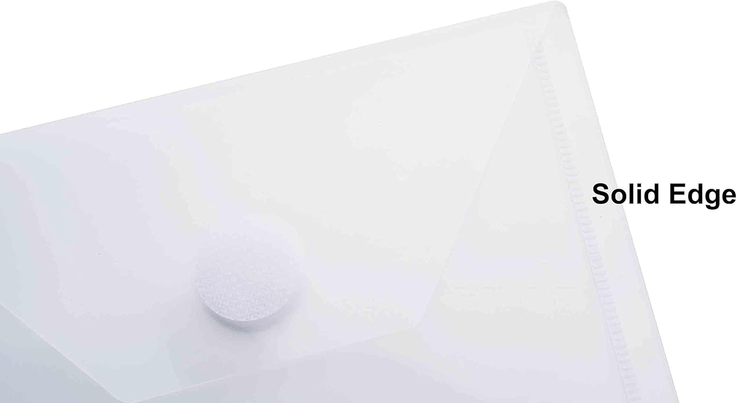 7x5 Clear Plastic Envelopes Hook Loop Closure Receipt Sticker Storage Holder 40 Pack