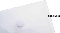 Vista 5 de 7x5 Clear Plastic Envelopes Hook Loop Closure Receipt Sticker Storage Holder 10 Pack