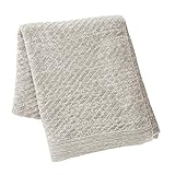 Kenneth Cole New York Kcny Essentials 50' X 60' Knit Throw Blanket, Light Grey