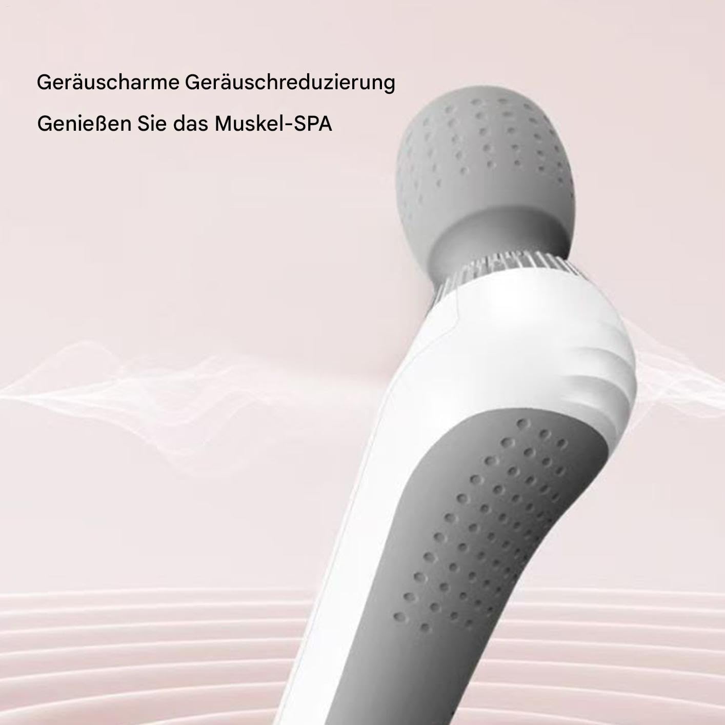 Vibration Wand Massager, Full Body Massager Wand, ABS Ergonomic Design for Muscle Relaxation, Powerful Vibration Tool for Foot, Neck, Back, Stress, Ideal for Home, and Travel, 26x5.2x8cm
