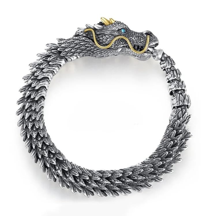 THE MEN THING DRAGON GOT (87 gram) - 12" mm Pure Copper Bracelet with Hook Buckle for Men & Boys (9" inch) (B0D1KQCZJ3) Amazon Price History, Amazon Price Tracker