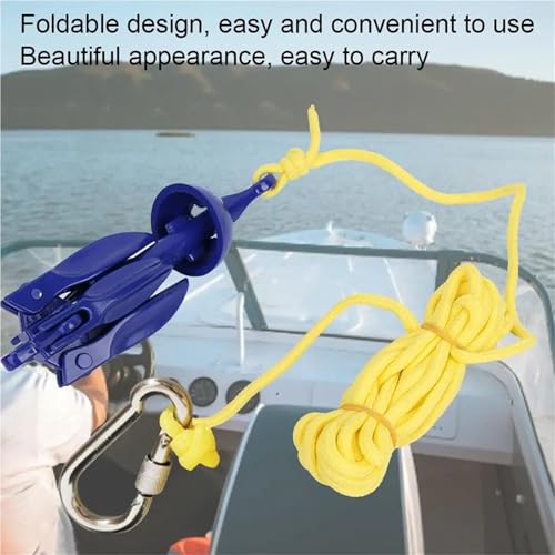 Cuerda de ancla de canoa con hebilla de aluminio para barco plegable 5
