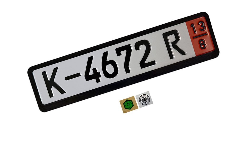 Buy COMPLETE ZOLL Germany German TOURIST EEC European Front Reflective