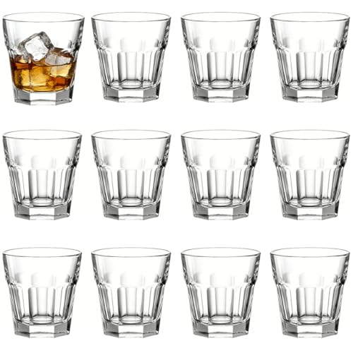 Rosqmor 12 Pièces Verre A Shot Plastique Réutilisable, 3,5 cl/35 ml Verres à Shot Transparent, Petit Shooter Verre à Spiritueux pour Tequila, Vodka,...
