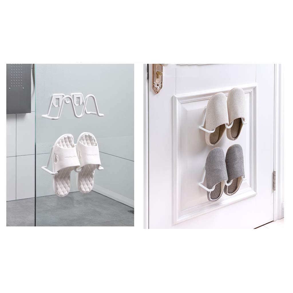 KOMBIUDA Wand-Schuhregal 4-teilig - Platzsparende Pantoffelhalter Für Bad & Flur