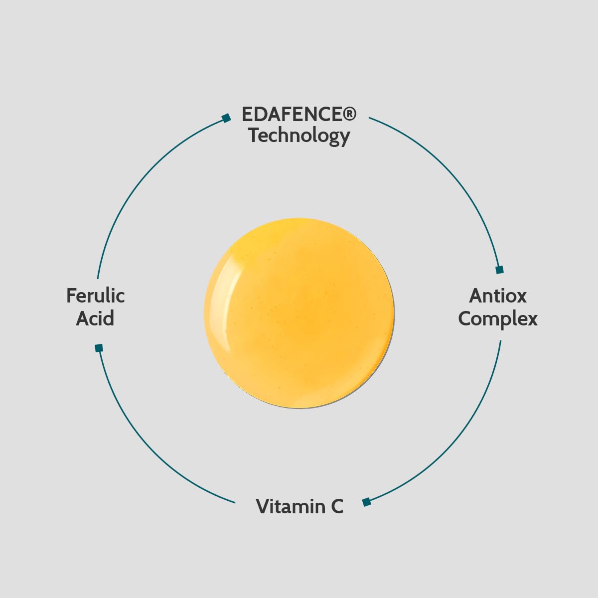Cantabria Labs - Endocare Radiance C Ferulic Edafence Serum Gel - 30 ml - Sérum Antipolución, antioxidante e iluminador - Protege Frente a la Contaminación y otros factores ambientales