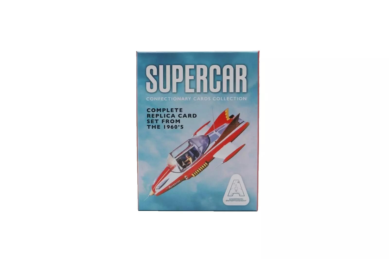 A GERRY ANDERSON Supercar Retro Confectionary Cards - Limited Edition Card Reissue, Reproduced from 1960 Supercar TV Series, Card Set
