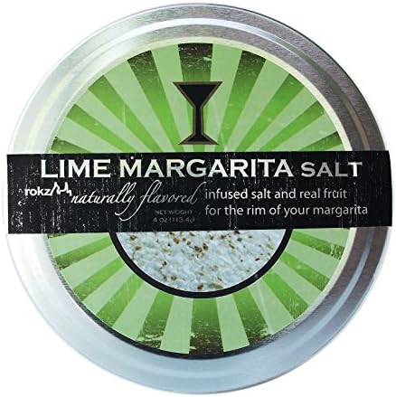 Rokz Design Group Infused Margarita Salt, Lime, 4 Ounce