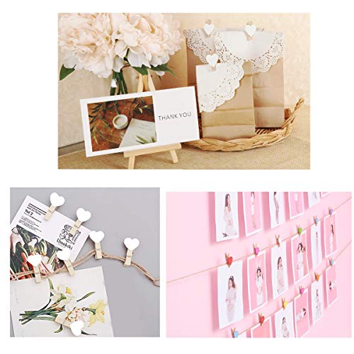 Pinzas de madera JZK para decorar regalos de boda y etiquetas personalizadas 3