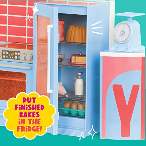 Glitter Girls – Cooking Show Set – 50+ Food & Baking Accessories – Camera, Counter, Display Case, Fridge – 14-Inch Doll Playset – Gg Baking Vlog Set – Years 3 + #TOP3