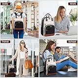 LOVEVOOK Laptop Backpack Women 15,6 inch, Waterproof Rucksack Bag with USB Port & Anti-theft Zipper, Large Womens Laptop Bags Back Pack for Work College Teacher Uni School Travel, Black - Image 5