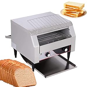 Commerciële broodrooster 1340W Volautomatische roestvrijstalen transportbandbroodrooster Restaurant Heavy Duty…