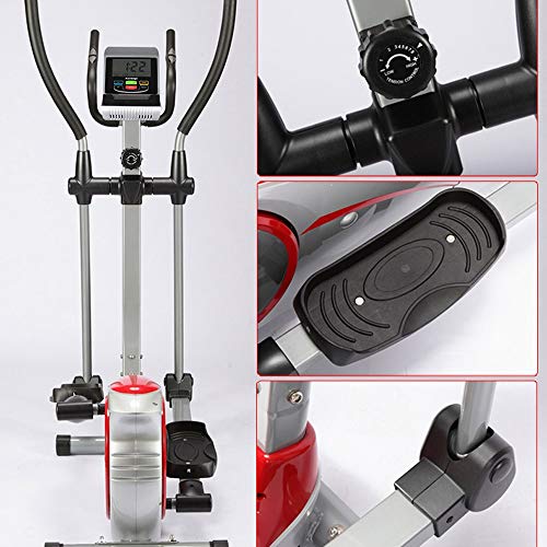 Image of Elliptical Machine Elliptical Cross Trainer Monitor and Quiet Trainer with LCD for Home Gym Fitness Workout Trainer for Men and Women