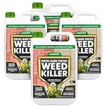 Jarder Path and Patio Weed Killer 4 x 5L - Kills Weeds in 24 hours - Kills Nettles, Dandelions and Annual Weeds on Hard Surfaces - Glyphosate Free - 4 x 5L covers 200m2