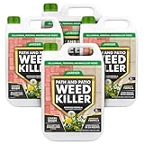 Jarder Path and Patio Weed Killer 4 x 5L - Kills Weeds in 24 hours - Kills Nettles, Dandelions and Annual Weeds on Hard Surfaces - Glyphosate Free - 4 x 5L covers 200m2