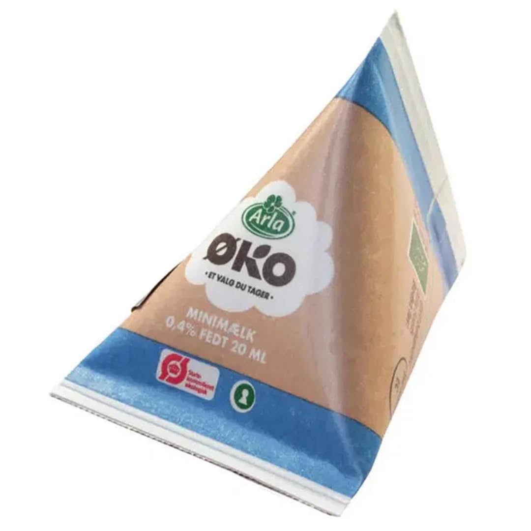Arla Fettreduzierte H‑Milch 0,4 % – 100 × 20 ml Portionsbecher | Haltbare Milch im Einzelpack