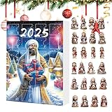 Calendrier de compte à rebours ornemental – Calendrier de Noël 2D en acrylique 2D à b...