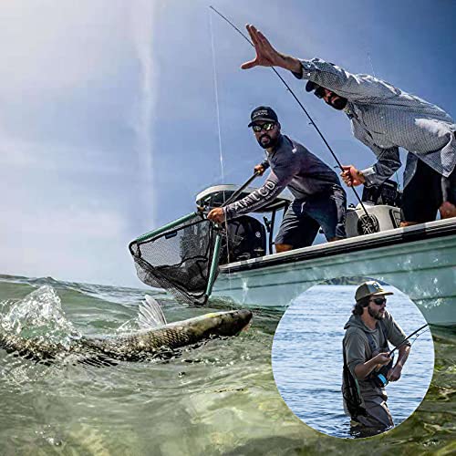 SANLIKE タモ網 玉網 がさがさ 網 ガサガサ 網 ランディングネット 折りたたみ ワンタッチネット 水に浮く 釣りネット すくい網 ガラス繊維の柄 伸縮 3段階調節可能 超軽量 コンパクト 7枚目