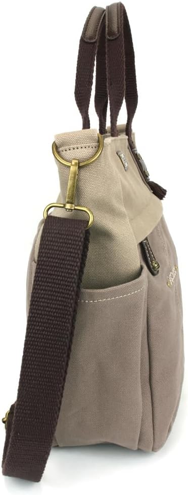 CHALA Multi Pocket Tote Shoulder Purse w/Detachable Crossbody Strap