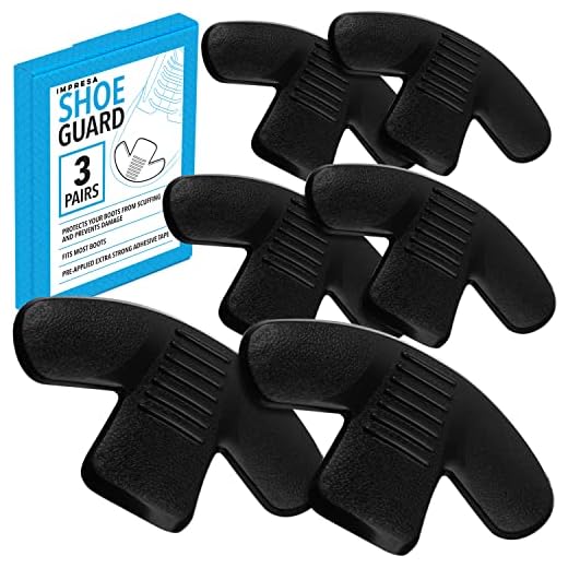 [6 Pack] Boot Toe Protectors to Stop Early Wear & Replacement - Simple Application Toe Guards for Boots - Boot Protector Toe Guard to Prevent Tears & Damage - Boot Saver for Rugged Work Conditions