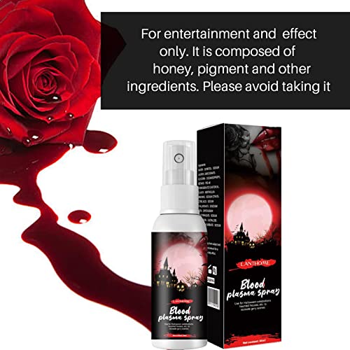 4 Pcs Maquiagem de sangue falso | Maquiagem de sangue falso de Halloween | Spray de maquiagem de san