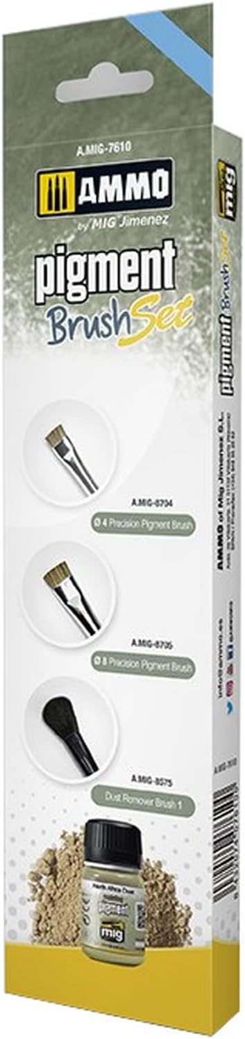AMMO by mig Jimenez Pigment Brushes Set