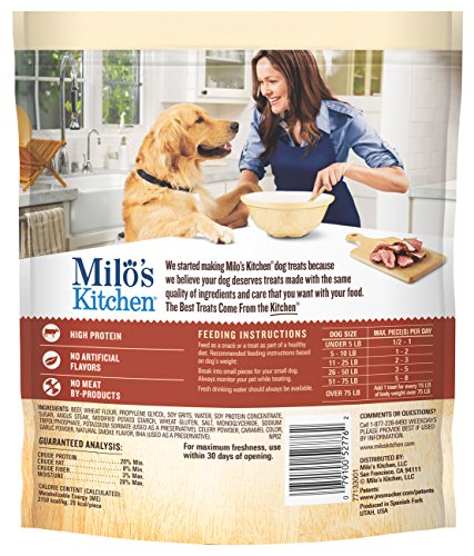 Milo's Kitchen Steak Grillers Beef Recipe With Angus Steak Dog Treats, 18-Ounce #TOP1
