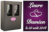 Flûte en verre : hauteur 22.2cm - Capacité 17cl