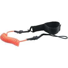 DGZZI Kayak Paddle Towing Rope TUB Material Spring Stretchable Anti Loss Fishing Rod Pole for Surfboard Paddle Reel Rope Tool Orange