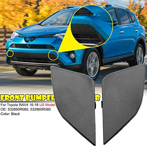 Oemassive 5328542930 Fit For Toyota Rav4 Ax40 2016-2018 Front Left & Right Bumper Tow Hook Eye Cover Cap Replace Part Number 532850R080 thumb #1