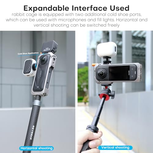 Marco metálico protector REYGEAK para Insta360 X5 miniatura 6
