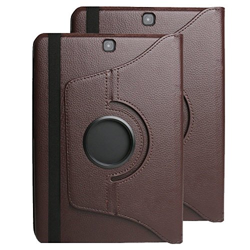 Image of for Galaxy Tab S3 9.7 inch case MOCA 360 Degree Rotating Stand PU Leather Flip Cover Case for Samsung Galaxy Tablet Tab S3 9.7 inch SM - T820 T825 Flip Cover case (Coffee Brown.)