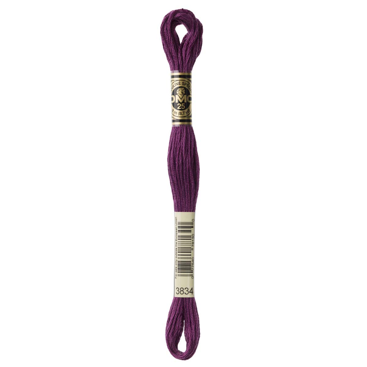 DMC Embroidery Floss Mouline Stranded Cotton Thread for Hand Embroidery and Sewing - Colour No: 3834-6 x 8m Skeins — image 1