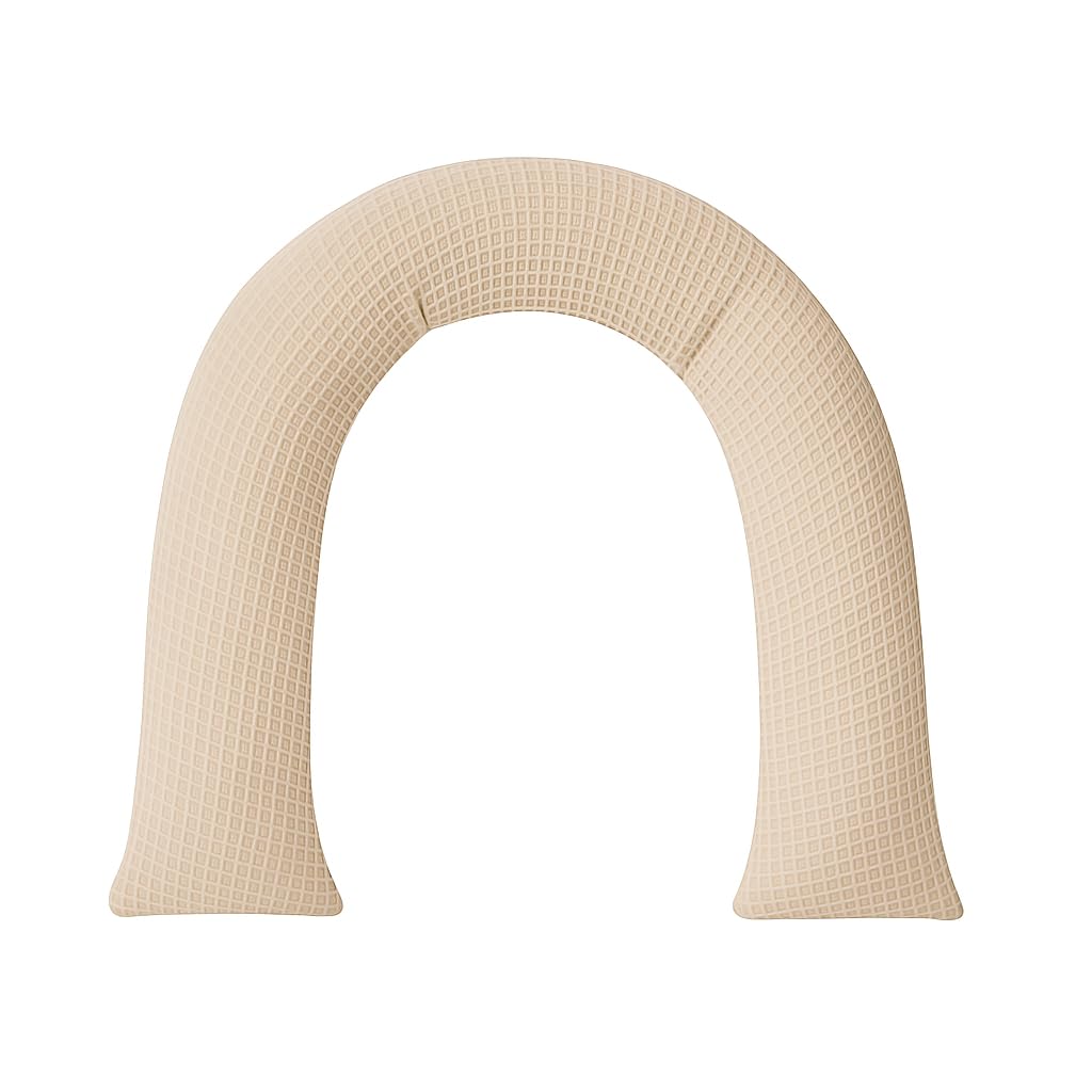 Kinderwagenschlange – Weiche Baby Kuschelschlange für Kinderwagen & Wiege | Handgefertigt aus Baumwolle – atmungsaktiv & hautfreundlich – für Neugeborene 0-9 Monate (Beige)
