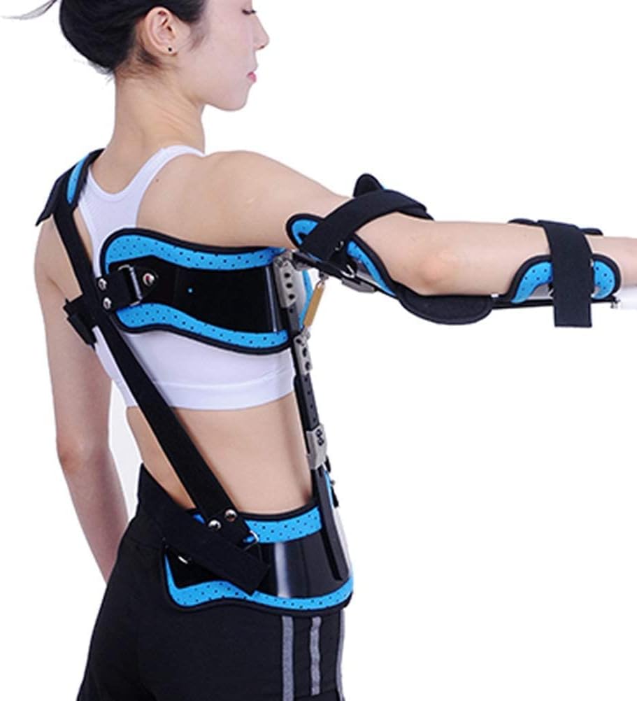 Adjustable Shoulder Immobilizer Elbow Brace Arm Sling Shoulder Abduction Orthosis for Fracture and Dislocation Injury Support Shoulder Fixation