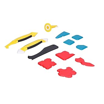 Wedinard Glue Scraper, Floor Ing Finisher Tools Scraper Plate Kit for Repairing Gaps for Removing Residual Glue
