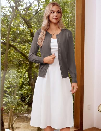 GRACE KARIN Cardigan Sweaters for Women Trendy Button Up Cardigans for Women Lightweight Summer Clothes Outfits S — view 5