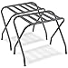SONGMICS Metal Folding Luggage Rack, Pack of 2, Gray URLR64GS-2
