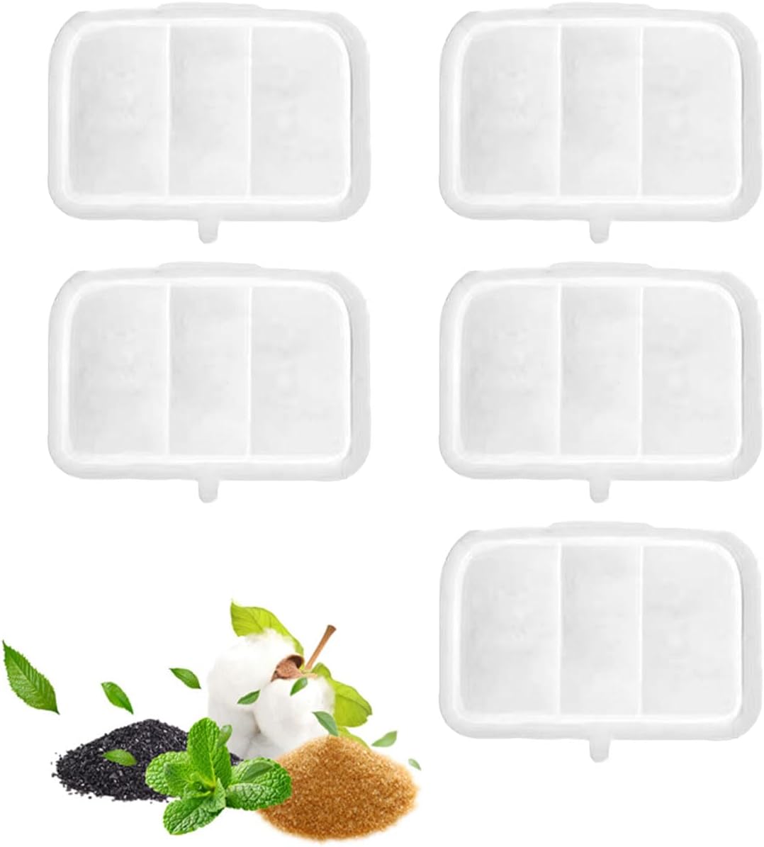 Cat Fountain Filter 5 Pack for Petkit EVERSWEET MAX 105 fl oz / 3L Cordless Pet Fountain