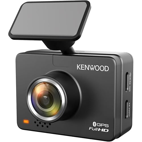 KENWOOD DRV-A310W GPS Dash Cam, Full HD Dashboard Camera, WDR/HDR Car Camera with Bluetooth & Wi-Fi Connectivity, G-Sensor, Collision Detection, Optional Rear Camera Support