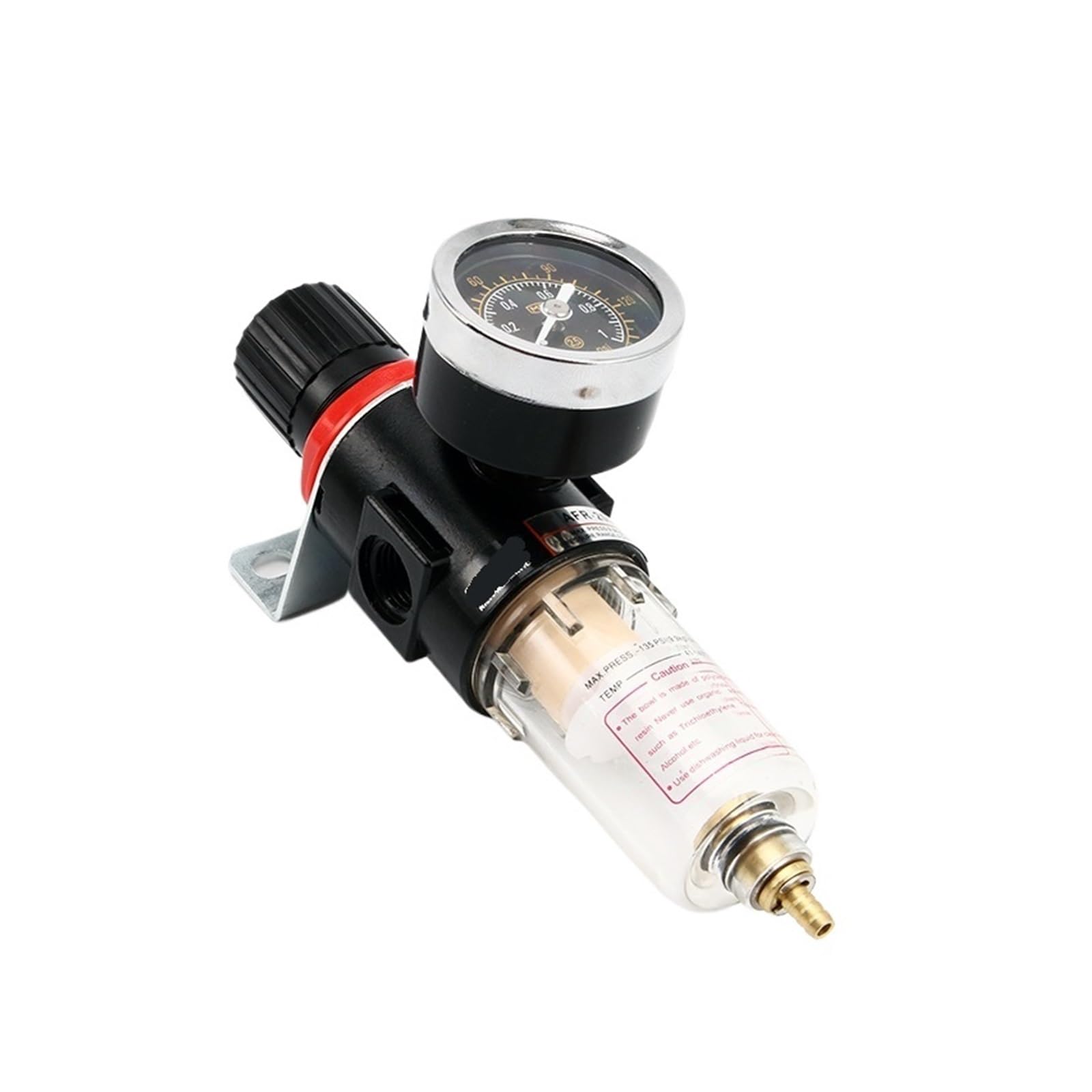 AFR2000 0,6 cm gwintowany mosiężny filtr regulator ciśnienia separator wody filtr pistolet natryskowy kompresor klimatyzator (ze złączem 12 mm)