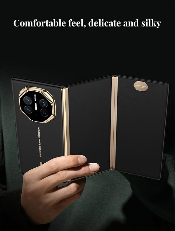 TIANYUE Compatible with Huawei Mate XT Ultimate, Liquid Silicone Slim Shockproof Cover Case for Huawei Mate XT Ultimate-Black Case