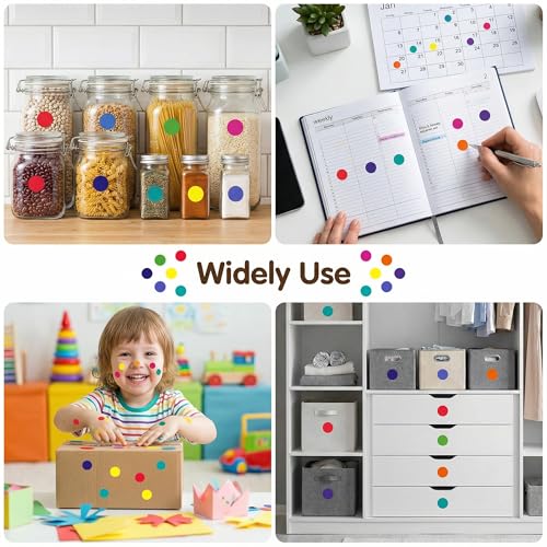 63% Off 1400 PCS Colored Dot Stickers for Labeling & Crafts - Image 7